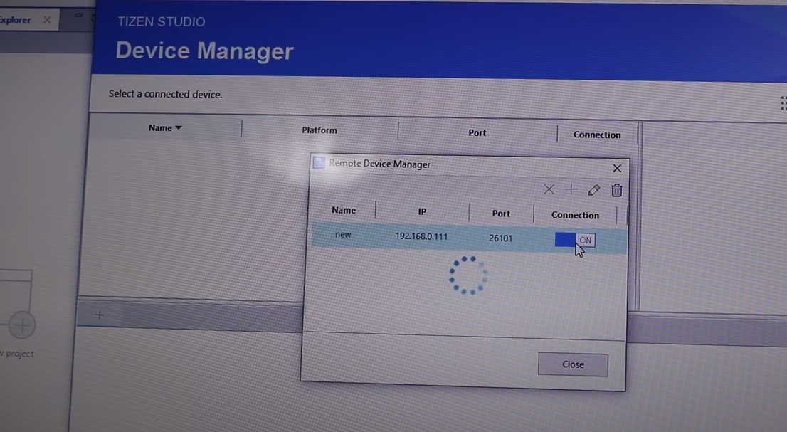 Remote Device Manager Scan ON