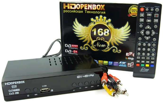 DVB-T2 ТВ приставка HDOPENBOX 168 T777/C+