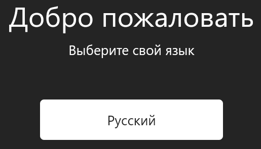 Выбираем Русский язык