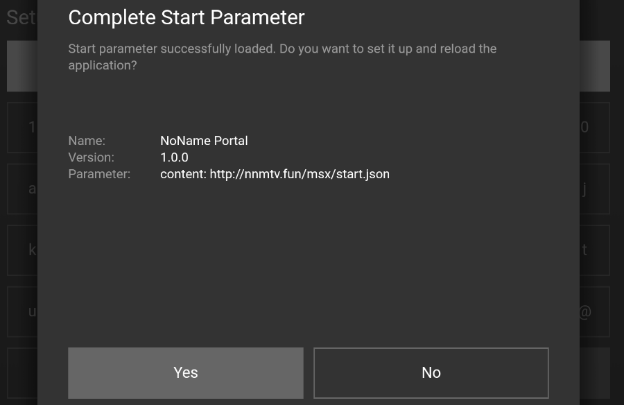 Complete Start Parameter